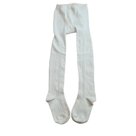 Thick winter tights, white 4-6 yrs - Picture 2 of 4